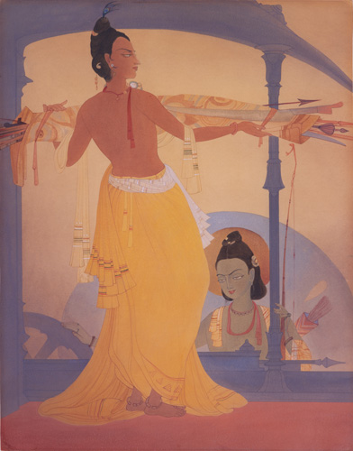 Krishna Instructing Arjuna, 1991